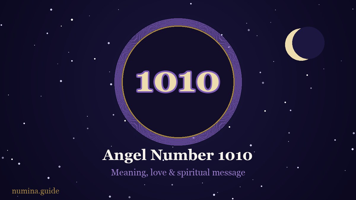 Angel number 1010 — meaning, love and spiritual message