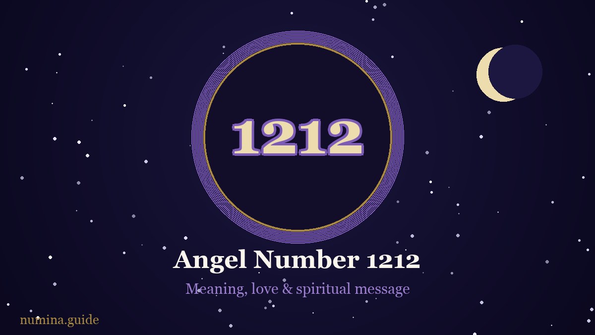 Angel number 1212 — meaning, love and spiritual message