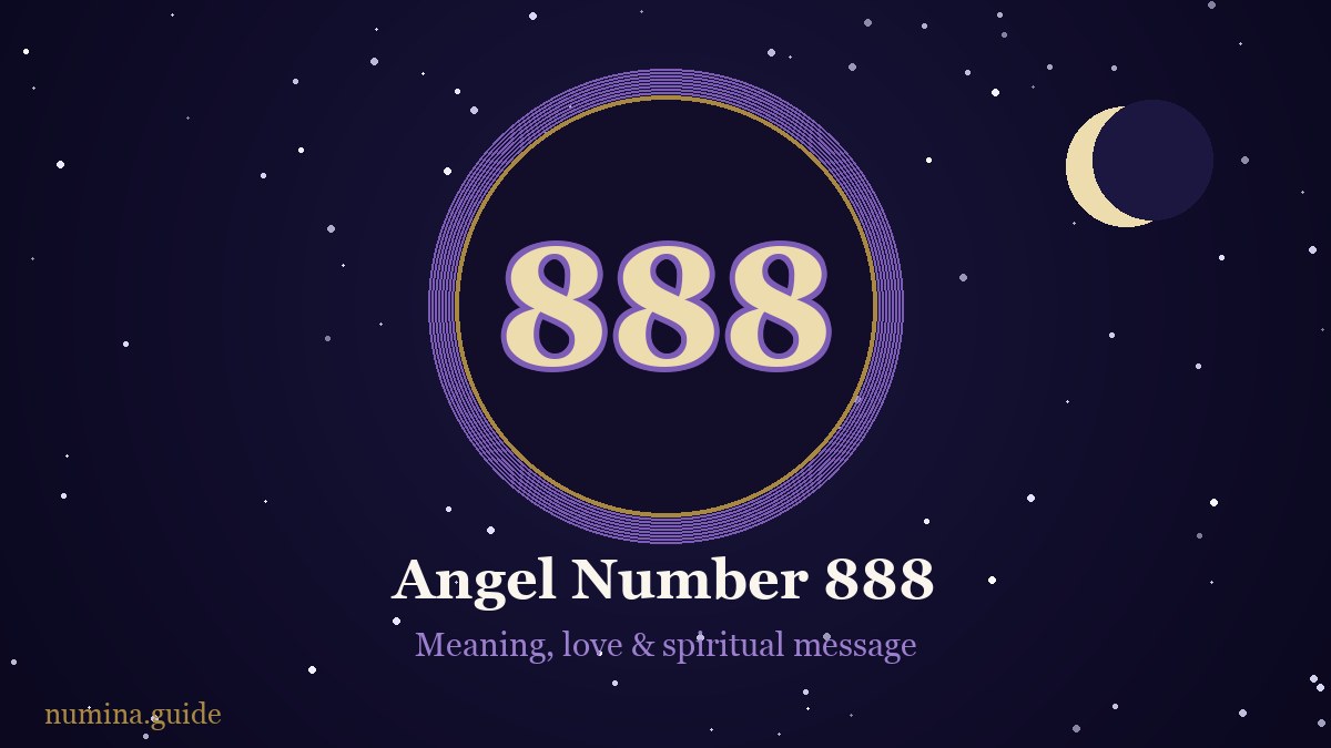 Angel number 888 — meaning, love and spiritual message
